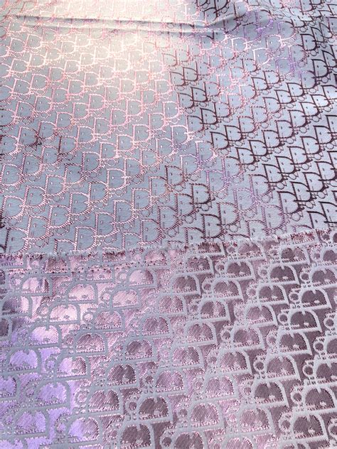 Pink Dior Jacquard Fabric for Custom Sewing – MingFabricStore